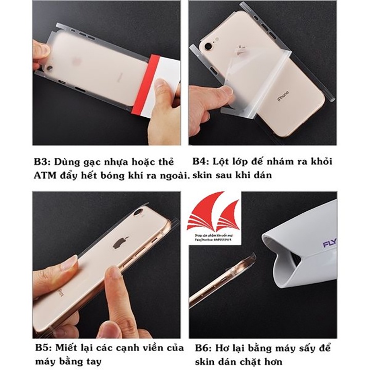 Miếng dán PPF Full viền mặt lưng- IPHONE 6/6S/6PLUS/7/7PLUS/8/8PLUS/X/XS/X MAX/11/11PRO/11PRO MAX/12MINI /12PRO/12PRO...