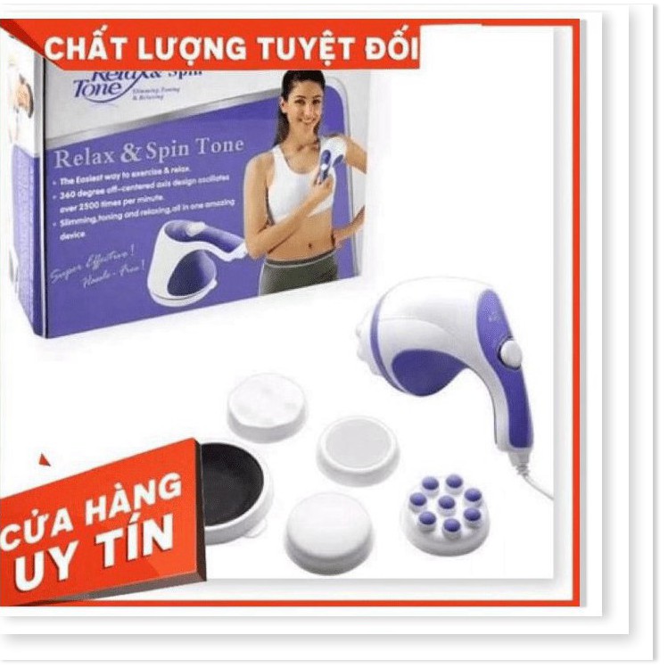 SỐC SALE Máy đánh tan mỡ bụng cầm tay Relax & Spin Tone.