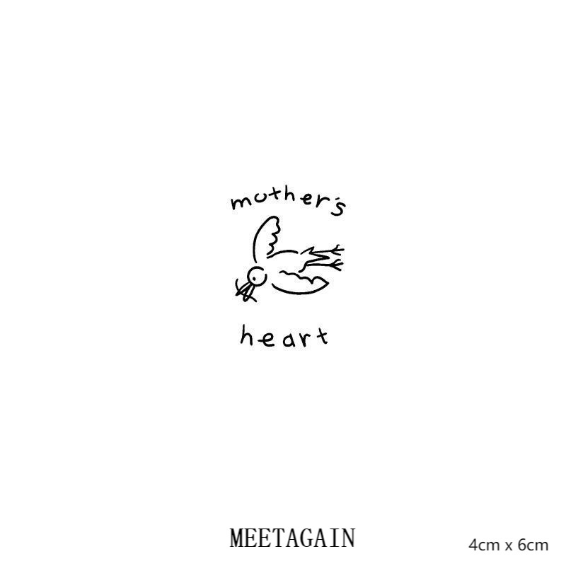 Hình xăm dán tạm thời không thấm nước 4cm x 6cm giữ 15 ngày S-039