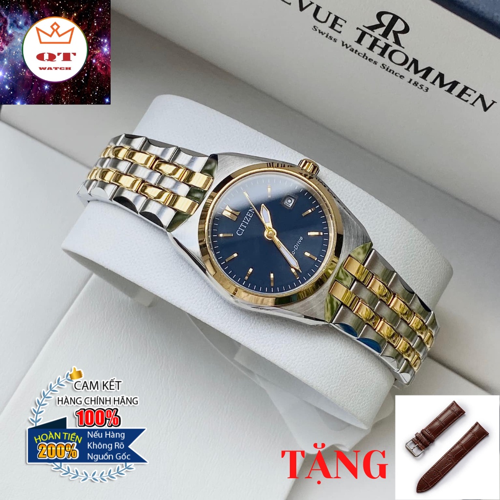 Đồng Hồ Nữ CITIZEN Eco-drive EW2294-53L Chính Hãng Tặng Dây Da Cao Cấp