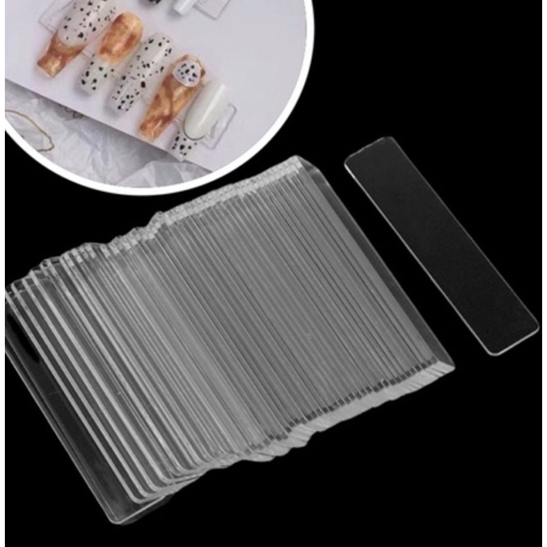 Thanh móng vuông mica gắn mẫu