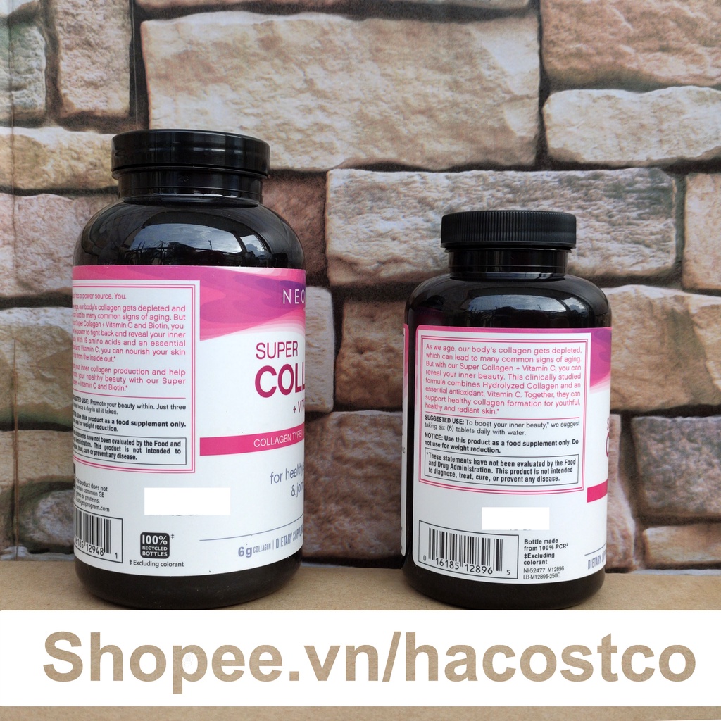 [Mã COSDAY giảm 8% đơn 150K] Viên Uống Super Collagen Neocell +C 6000 Mg type 1 - 3 Neocell 360 và 250 viên