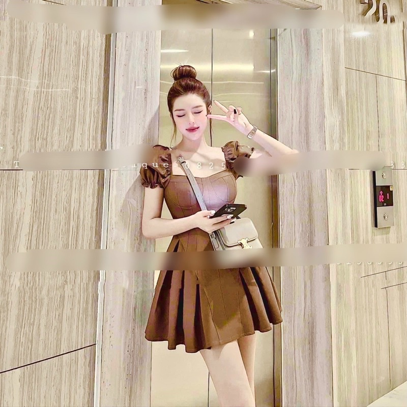 Đầm xoè dự tiệc bigsize 55kg-90kg🎊🎊💓