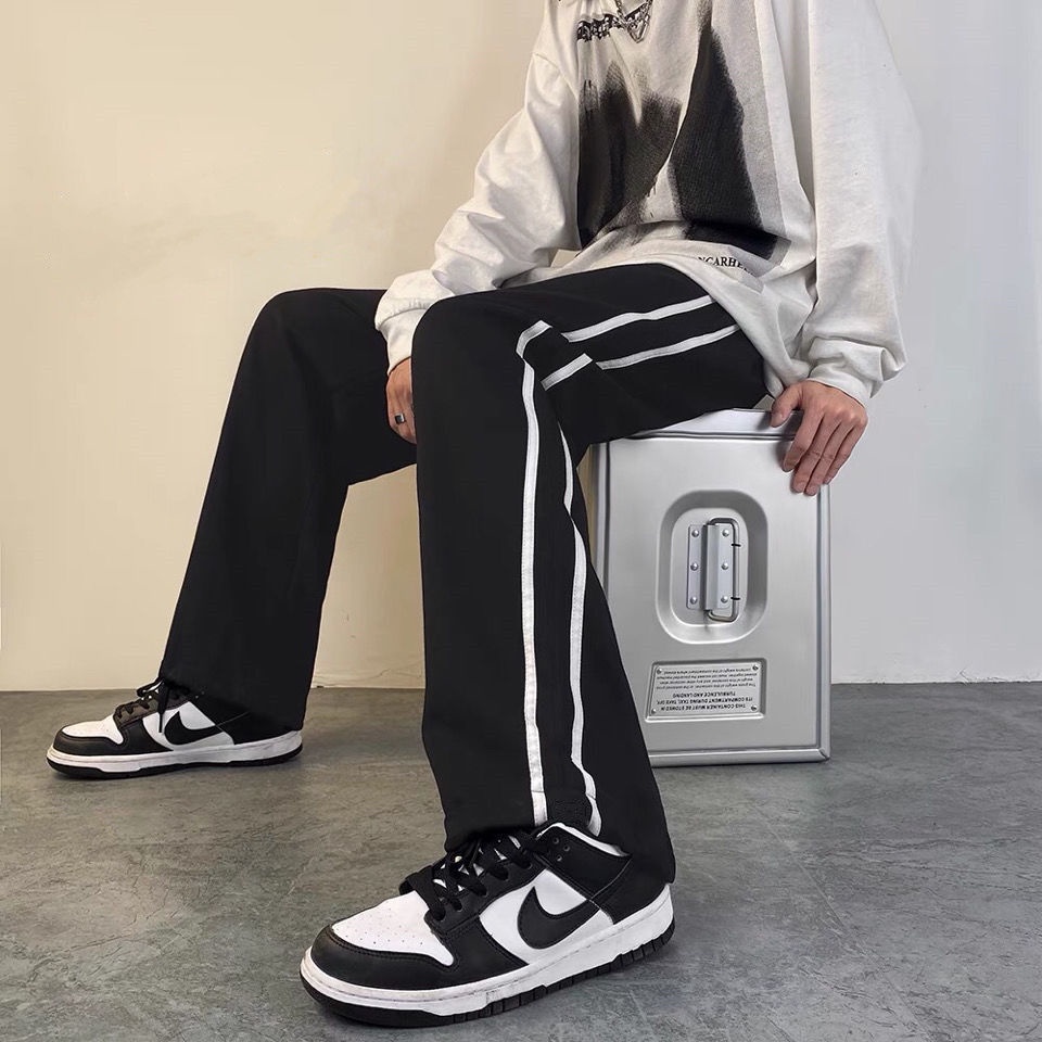 Quần Thể Thao Ống Rộng Màu Trắng Thời Trang Mùa Hè Hàn Quốc Mới 2022 Cho Nữ