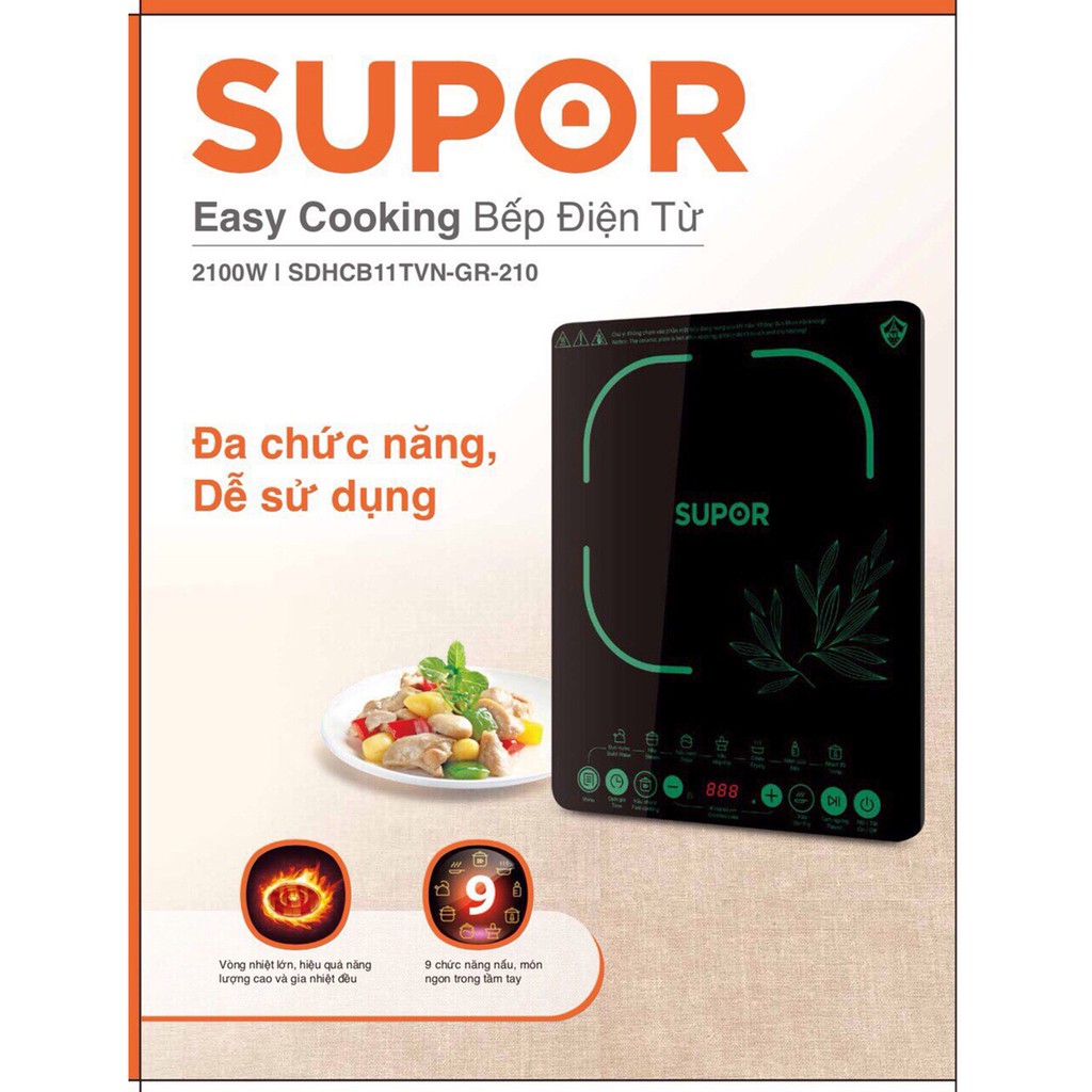 Bếp điện từ cao cấp Easy Cooking Supor SDHCB11TVN