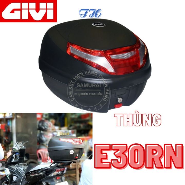 Thùng sau givi E30RN 30 lít tặng kèm đế hàng chính hãng bảo hành 2 năm