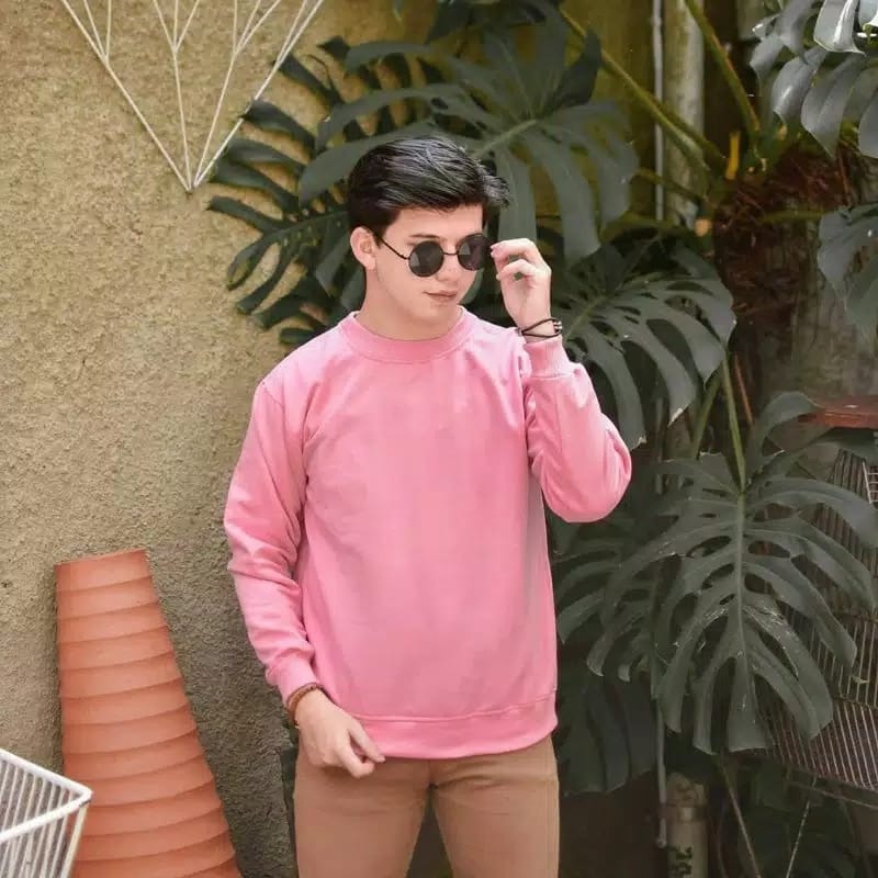 Áo Sweater Màu Trơn Thời Trang Cho Bé Trai | BigBuy360 - bigbuy360.vn
