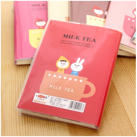 Sổ tay mini MILK TEA độc đáo - Số tay học sinh 69 tờ