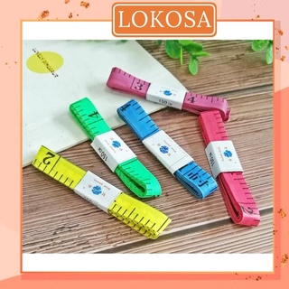Thước dây đo eo lokosa thước dây cuộn mini đa năng 1,5m pk004