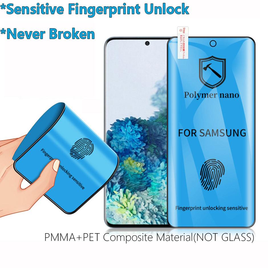 Miếng dán dẻo màn hình Samsung S8/S9/S10/S10+/S10 plus/S20 Ultra/S21 Ultra/S22 Ultra Full chống xước hỗ trợ vân tay