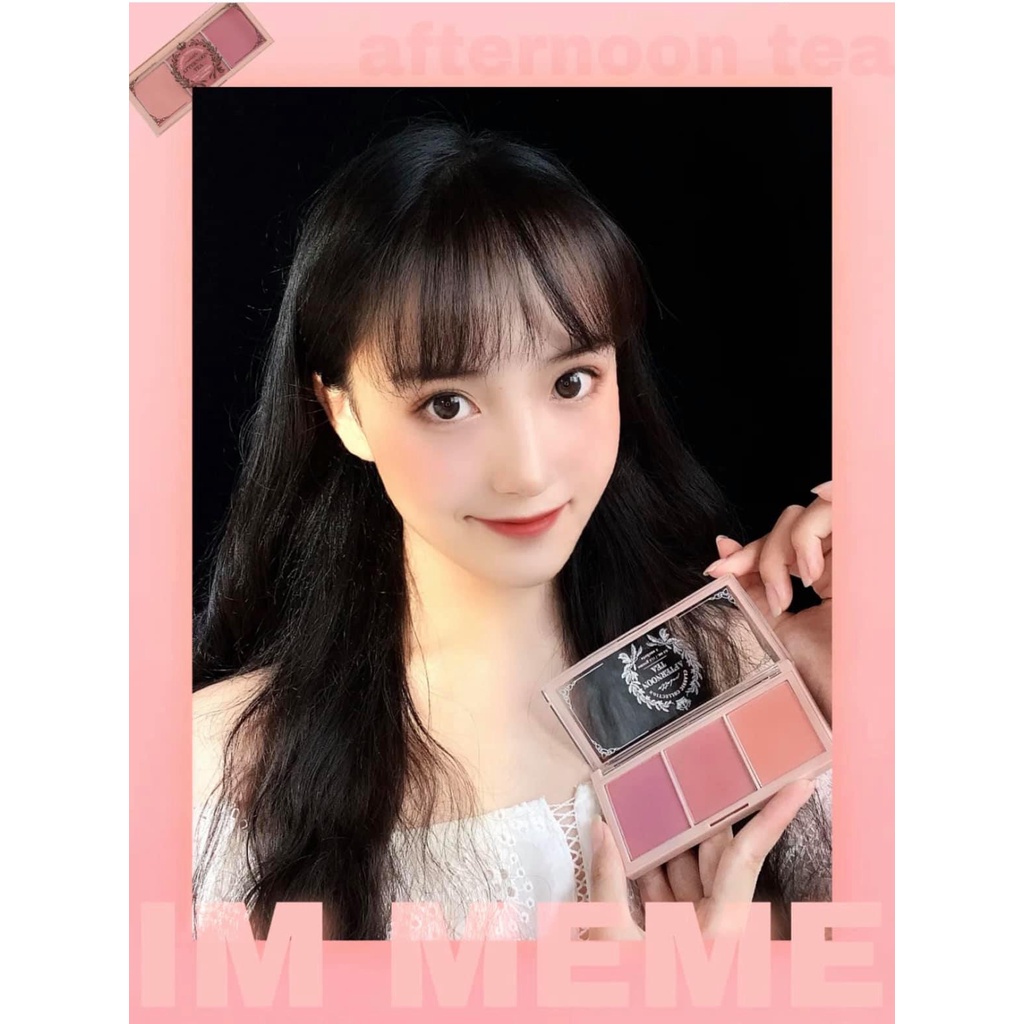 PHẤN MÁ HỒNG 3 MÀU I'M MEME I'M AFTERNOON TEA BLUSHER PALETTE CHÍNH HÃNG - 9320