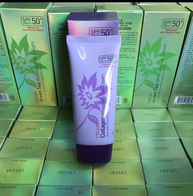 ( Hàng chính hãng 100%) kem chống nắng CELLIO 70g SPF 50+**