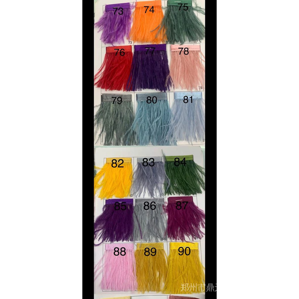 Cuộn Dây Ruy Băng Lông Đà Điểu 1 yard 8-10 cm Trang Trí Váy Cưới