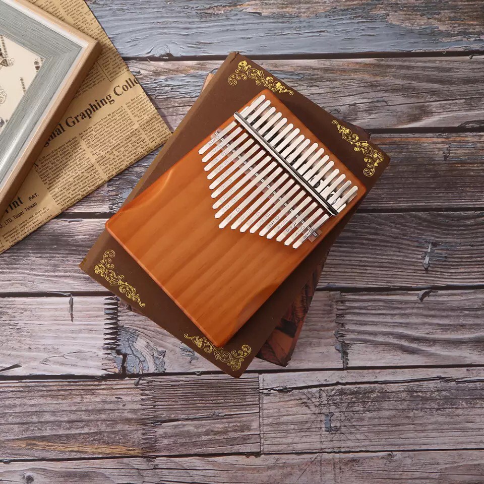 KA04 Đàn Kalimba 17 Phím - Đàn Kalimba Thumbs Piano Sử Dụng Ngón Tay TẶNG KÈM Búa Chỉnh Âm, Giấy Dán Nốt, Túi đựng..