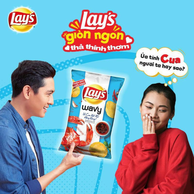 Bánh khoai tây lays 63g đã to còn nhiều