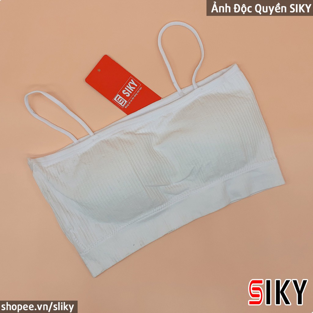 Áo Bra Thun Tăm 2 Dây, Áo Bra 2 dây có mút ngực BRA01