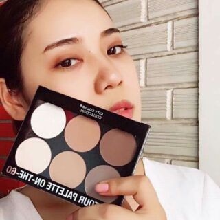 PHẤN TẠO KHỐI 6 Ô CITY COLOR COLLECTION CONTOUR PALETTE ON-THE-GO