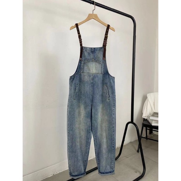YẾM BÒ DÁNG THỤNG BAGGY ĐAI NÂU