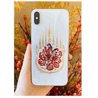 Miếng dán linh phù Thái Lan Hồ Ly tình duyên 9 đuôi đẹp lung linh, , phù hợp dán điện thoại...