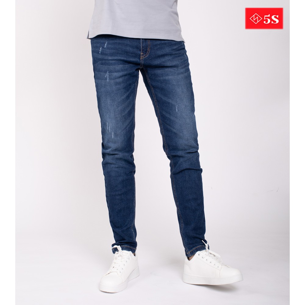 Quần Jean Nam 5S Màu Xanh, Phom Ôm, Trẻ Trung, Thanh Lịch, Co Giãn Tốt | BigBuy360 - bigbuy360.vn
