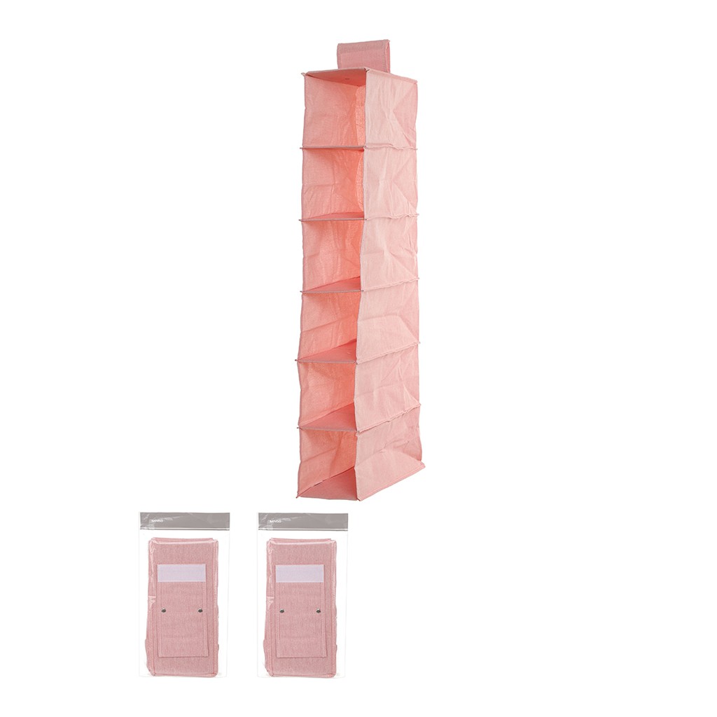 Túi vải treo đựng đồ Miniso 6 ngăn (Nhiều màu) - Hàng chính hãng