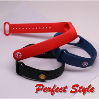 Dây đeo Miband 3 4 / miband 5- miband 6 Avenger (Mi Band 4 Avengers) ( bán nút riêng và combo)