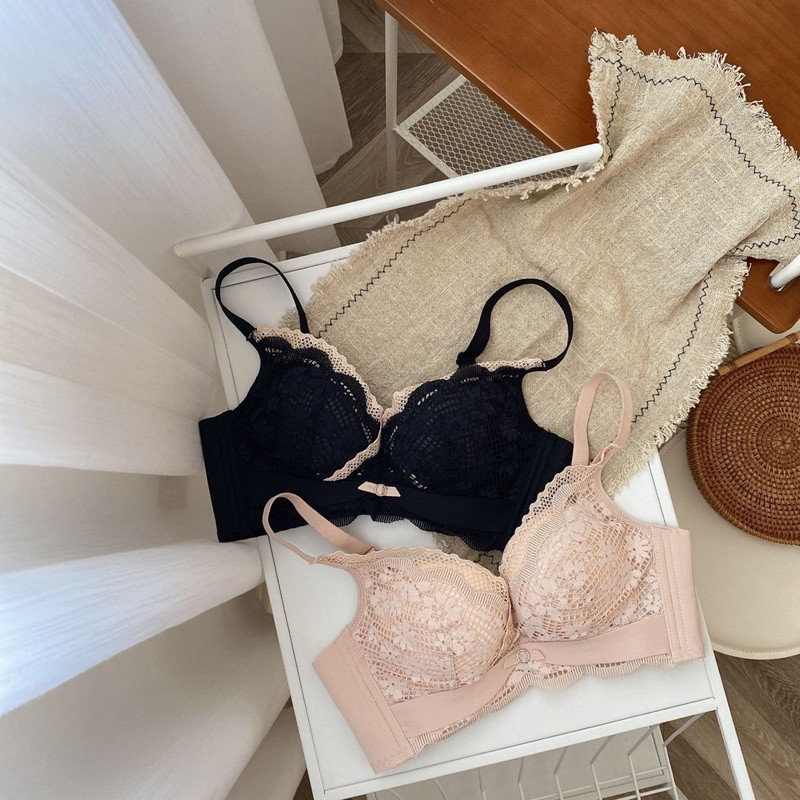 Bộ lót ren cao cấp không gọng-Nâng ngực đỉnh cao đệm hơi 3cm | BigBuy360 - bigbuy360.vn