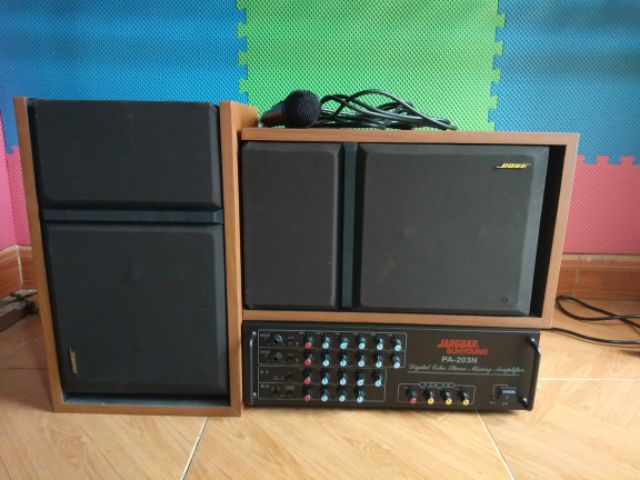 Dàn hát karaoke dàn nge nhạc dàn âm thanh loa bose 301 seri 3 âm ly JARGUAR PA 203N 8 sò