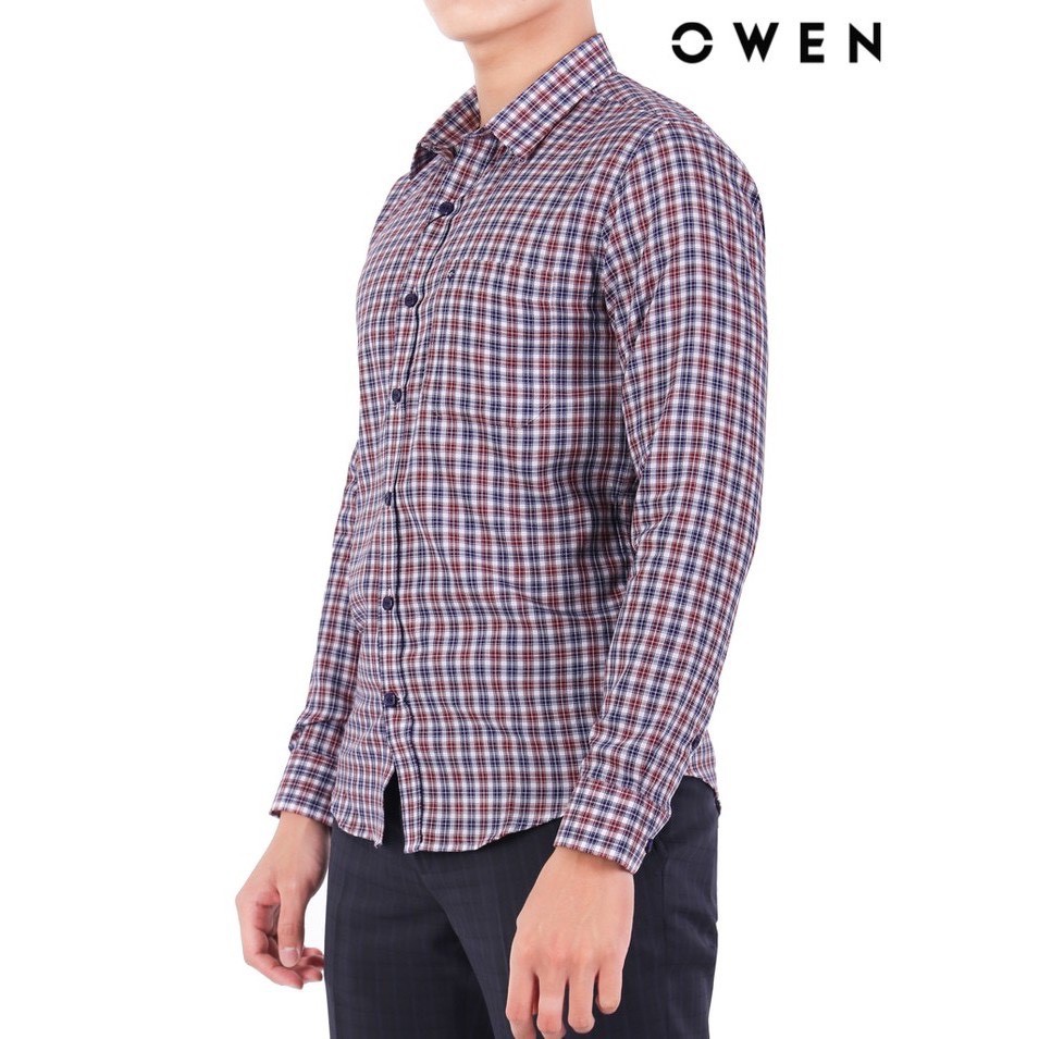 Áo sơ mi dài tay OWEN Regularfit Đỏ - AR20850DT