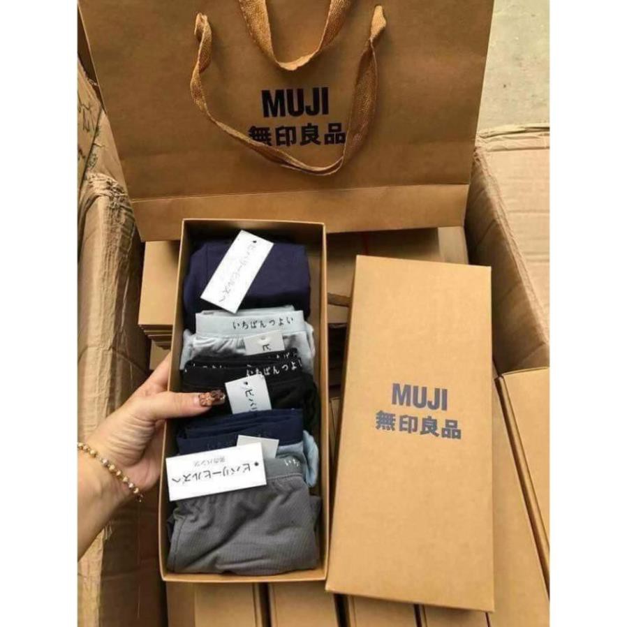 [FREE SHIP] Hộp 5 quần lót đùi Nam Muji xuất Nhật