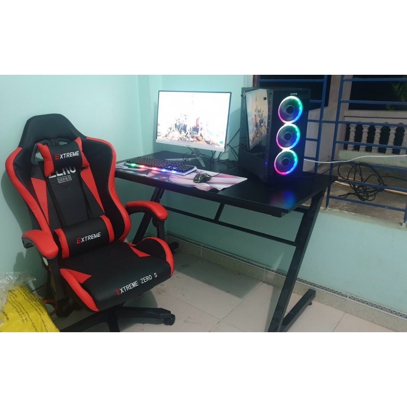 [Loại 1] Bàn làm việc, gaming hình chữ Z, tháo lắp thông minh, chống thấm nước, sơn tĩnh điện, thép không gỉ chắc chắn