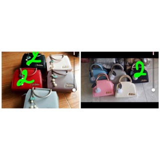 Combo túi quai sắt kèm chùm bông