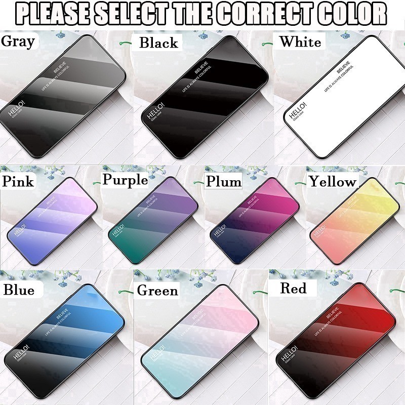 [SALE] Ốp Kính Cường Lực Màu Gradient Sang Trọng Dùng Cho Samsung Galaxy Note 20 Ultra 5g