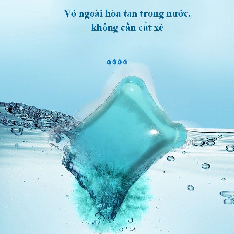 Viên gel giặt quần áo nồng độ cao, hương thơm lâu phai hiệu quả gấp 8 lần an toàn, không kích ứng