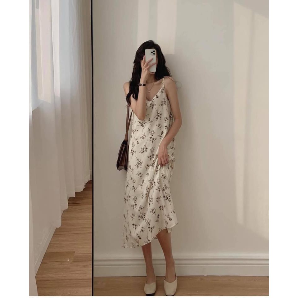 Đầm Maxi, Đầm Hoa Nhí Hai Dây Dáng Suông Hoa Nhí Chất Vải Cotton | BigBuy360 - bigbuy360.vn