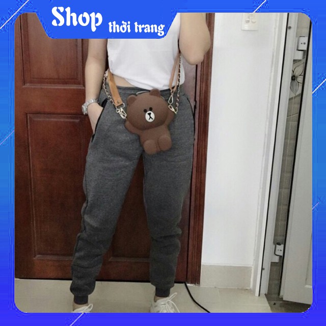 Quần dài thể thao Jogger Unisex chất thun nỉ cao cấp túi dây kéo chuẩn phong cách âu châu (ảnh và video thật)