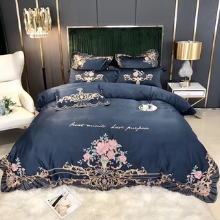 Bộ Chăn ga gối Lụa thêu cao cấp