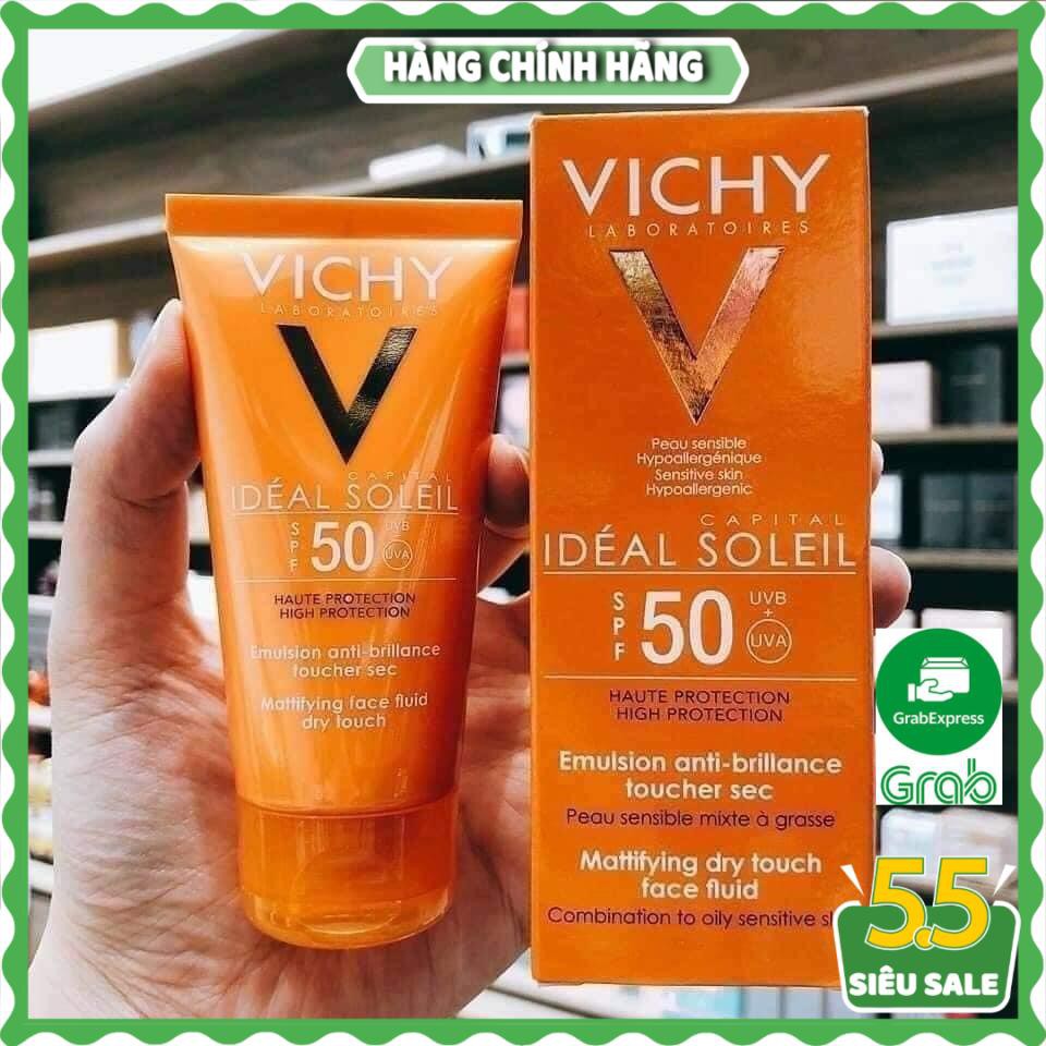 Kem Chống Nắng Không Màu SPF50 Vichy Capital Soleil 50ml