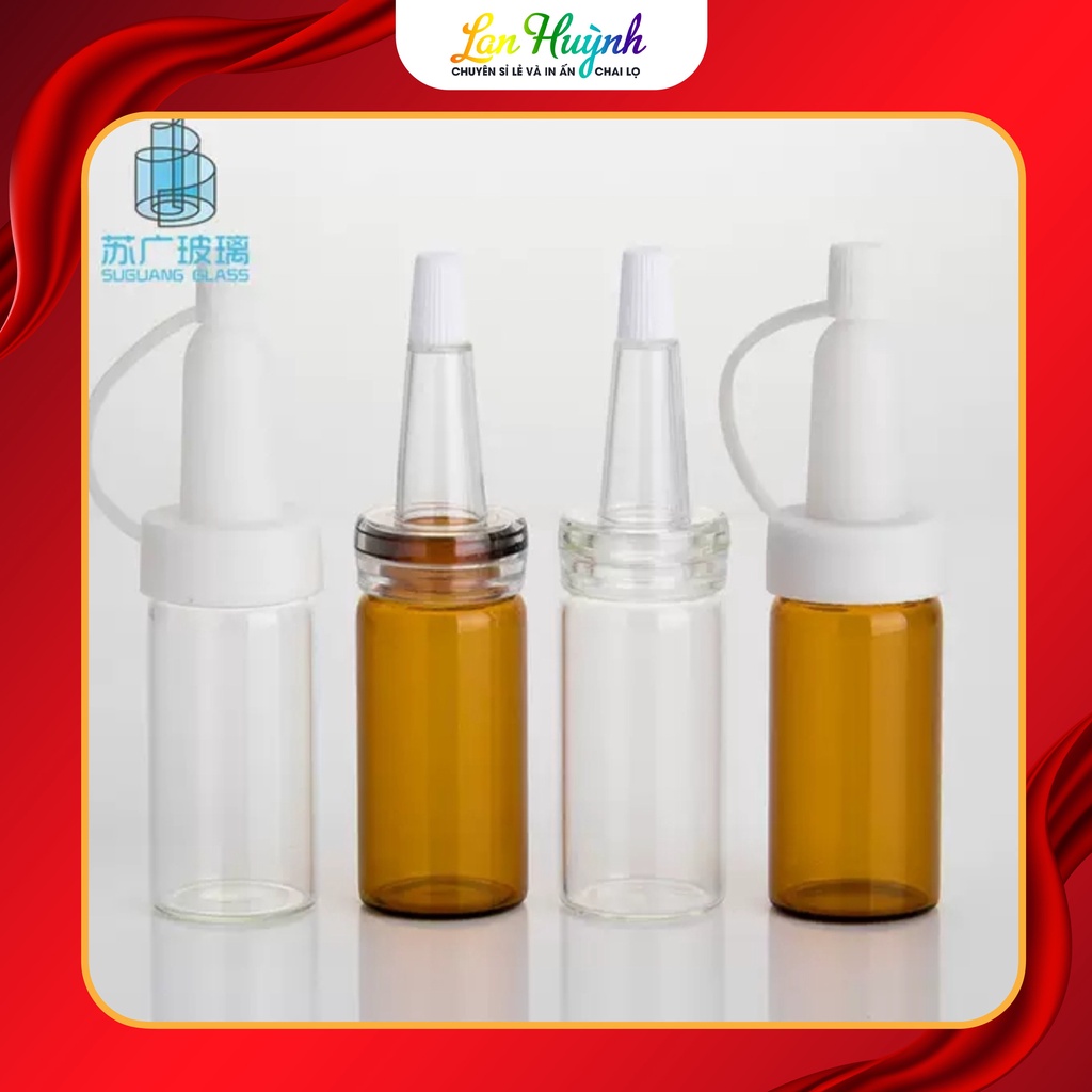 BỘ LỌ CHIẾT SERUM NÚT NHỌN - CHAI CHIẾT TINH DẦU BỘ 3 NÚT