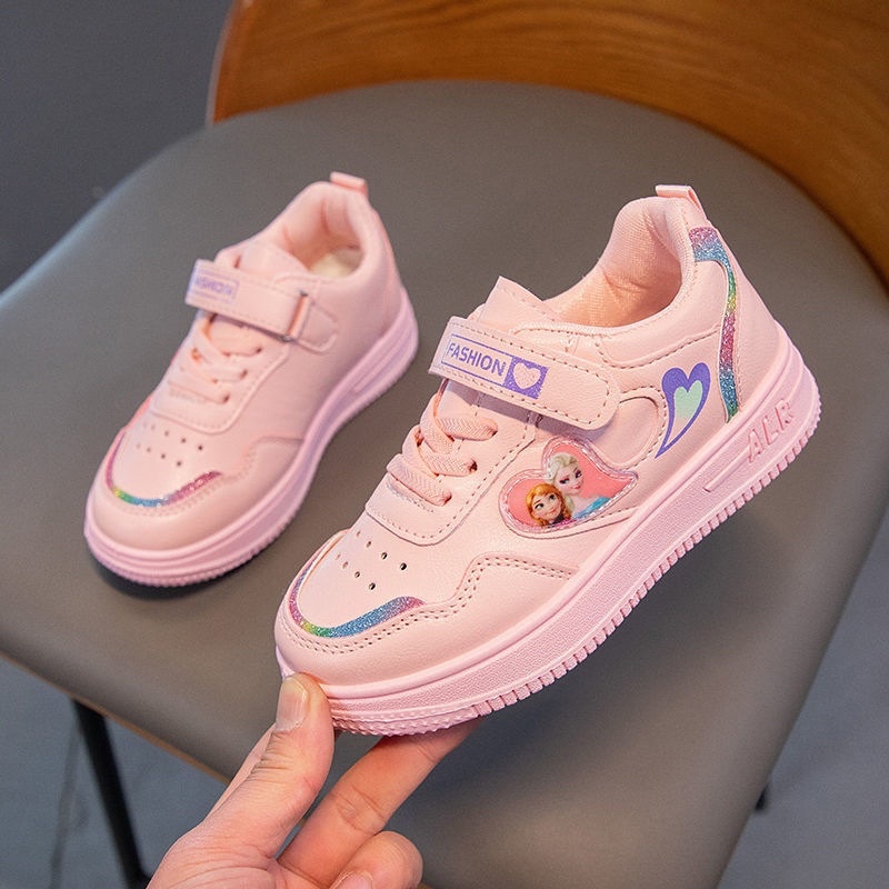 Giày thể thao Elsa quai dán đế chống trơn trượt bé gái size 26-36