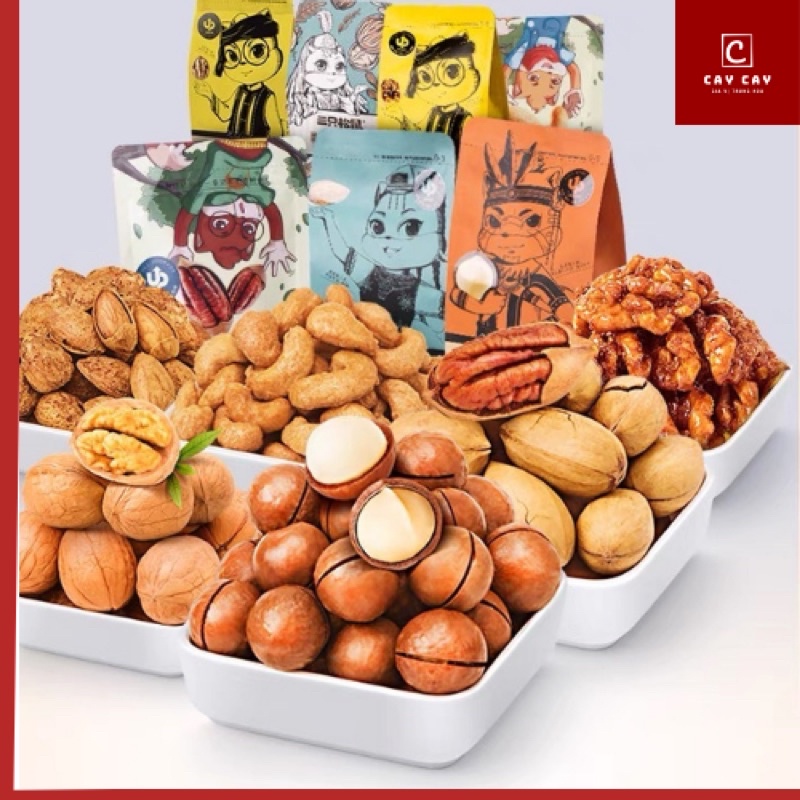 THREE SQUIRRELS  Ba Con Sóc Túi Hạt Ăn Vặt Dinh Dưỡng