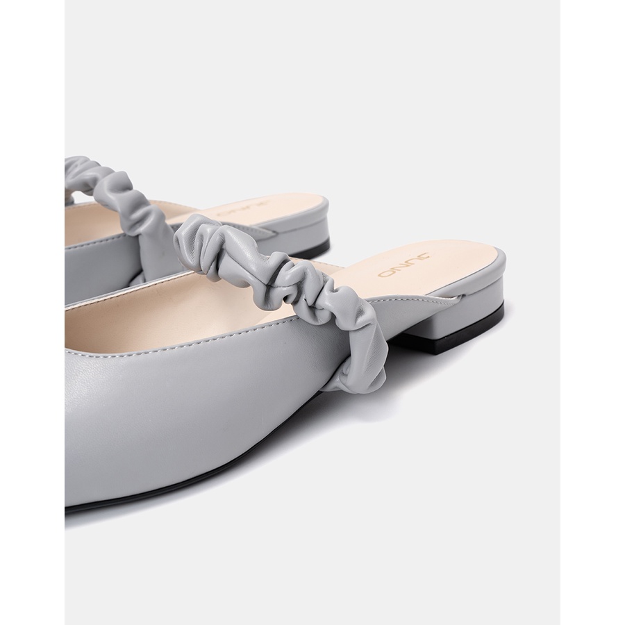 Giày Mules Nữ 3cm Thời Trang Juno Quai Nhún Trang Trí BB03093