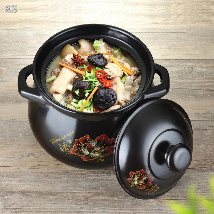 ✢28Nồi hầm siêu lớn dung tích 9500ML-1700ML nhiệt độ cao ngọn lửa mở trực tiếp nấu súp bằng sứ