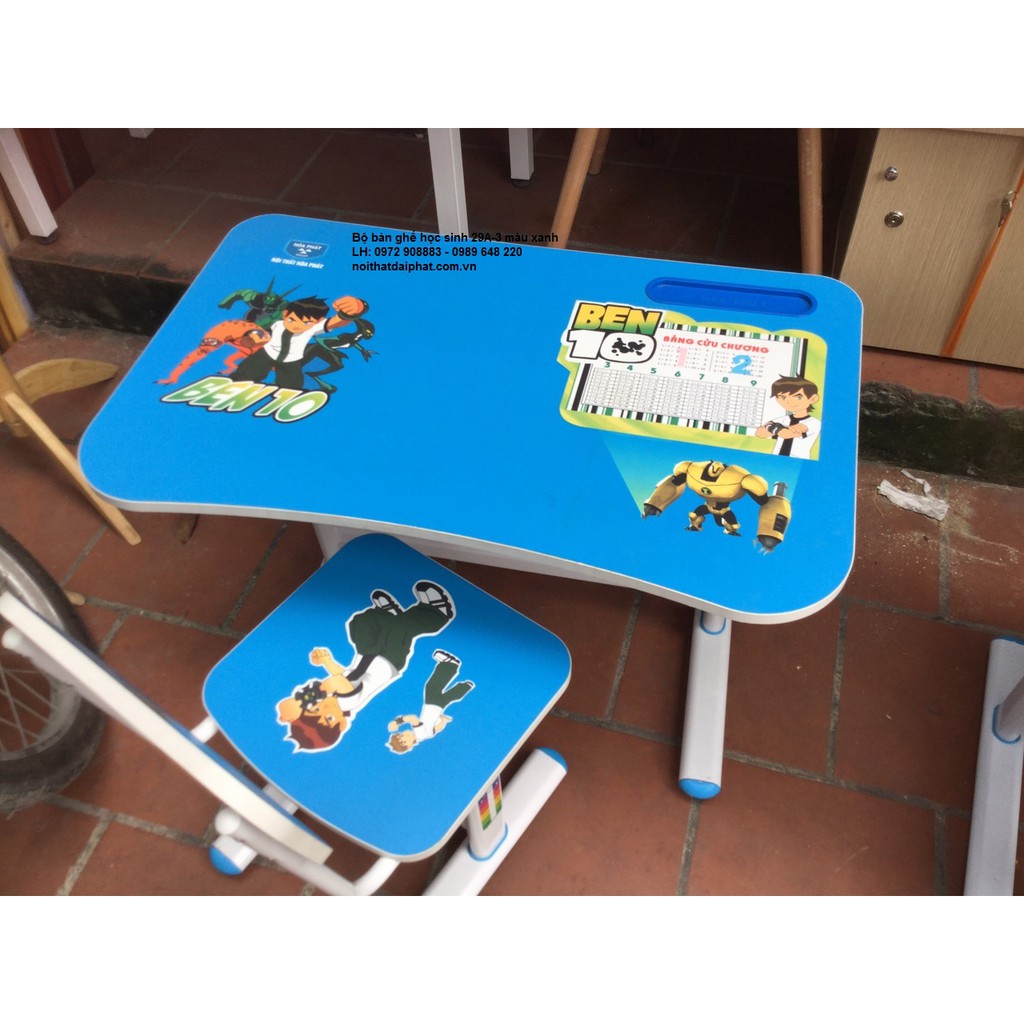 Bộ bàn học sinh hòa phát BHS29A-3 màu xanh | BigBuy360 - bigbuy360.vn