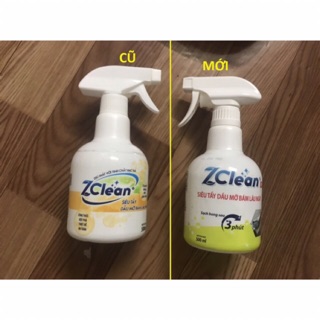 Nước tẩy dầu mỡ Zclean-500ml