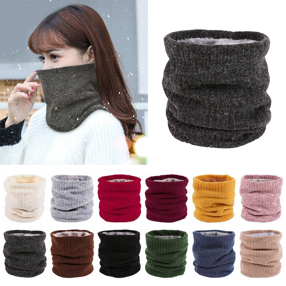 ORIENTLII Khăn Choàng Cổ Hai Lớp Vải Lông Cừu Mềm Mại Chống Gió Thời Trang Mùa Đông Cho Nam Và Nữ
