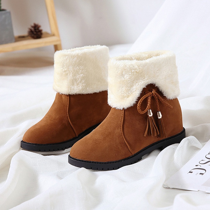 BỐT NỮ LÓT LÔNG - BOOT NỮ MÙA ĐÔNG ẤM ÁP mã SP: 024 | BigBuy360 - bigbuy360.vn