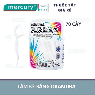 Tăm chỉ kẽ răng Okamura làm sạch mảng bám ở cổ và kẽ răng