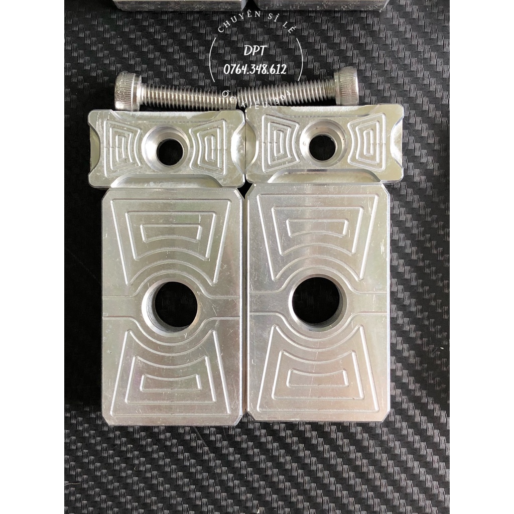 Pas tăng sên âm nhôm CNC cho xe Fu Led