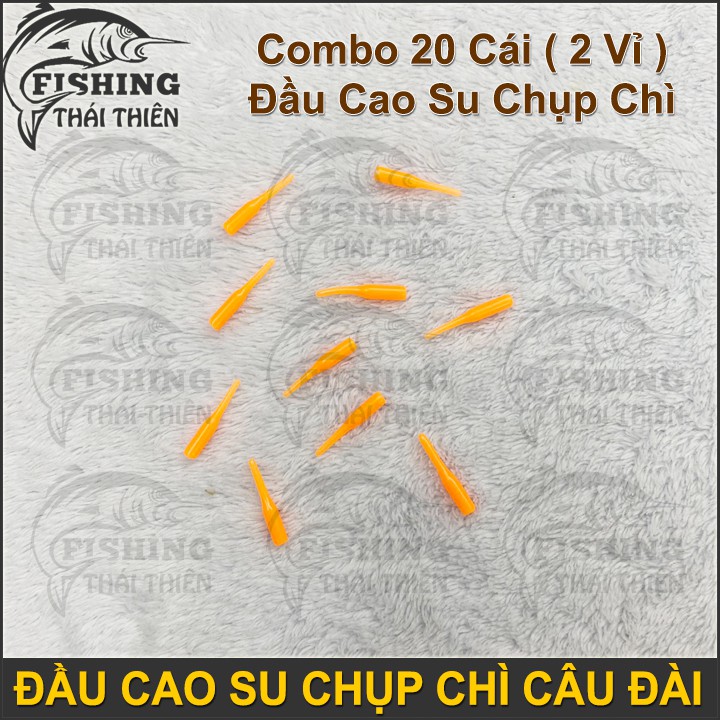Combo 20 Cái  Đầu Cao Su Chụp Chì Câu Đơn, Đài Siêu Tiện Lợi